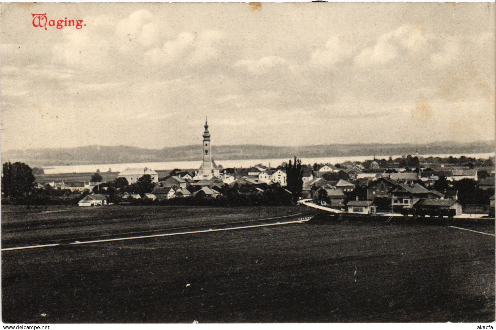 CPA AK WAGING AM SEE Totalansicht GERMANY (1419152)