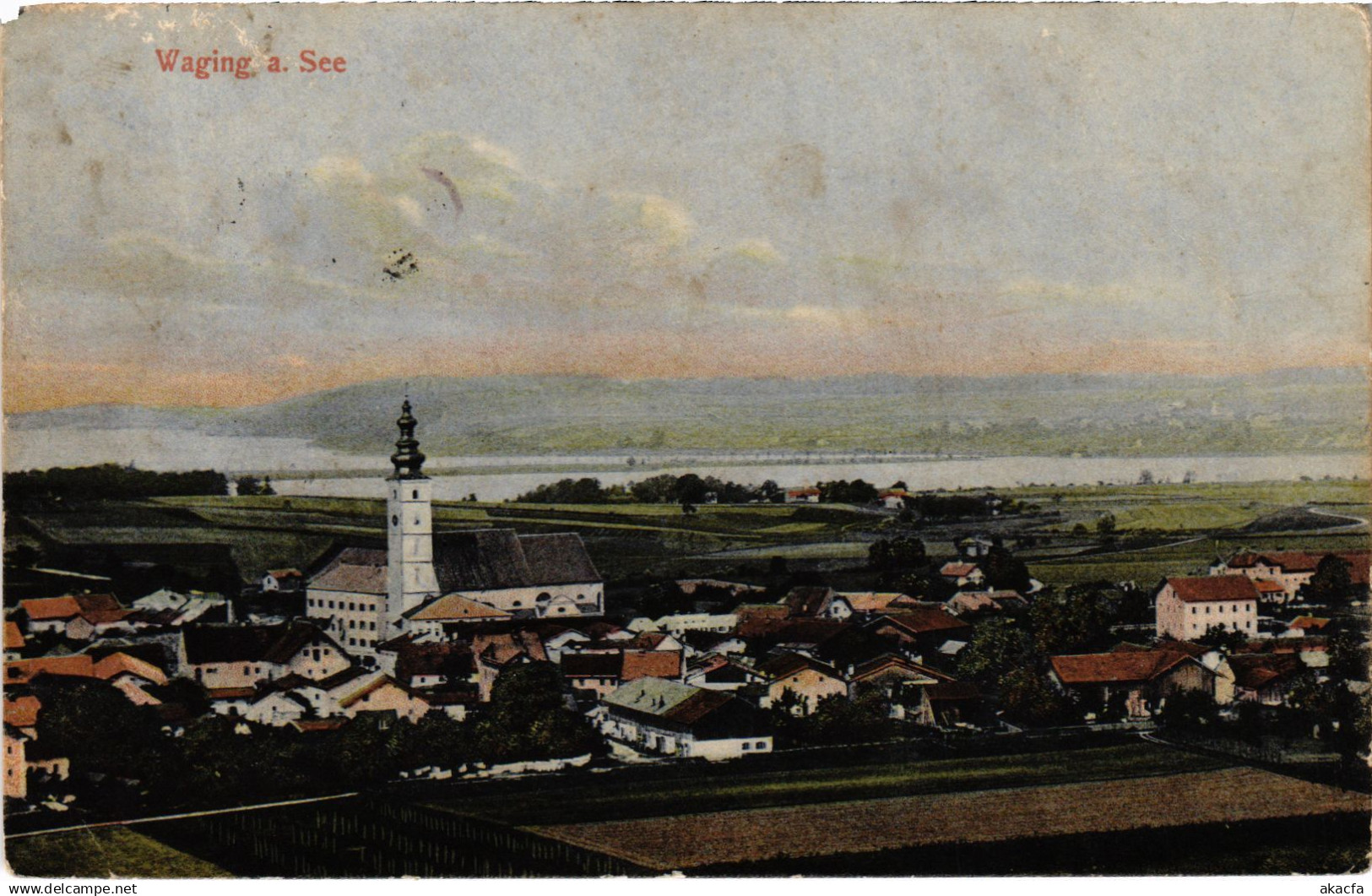 CPA AK WAGING AM SEE Totalansicht GERMANY (1419155)