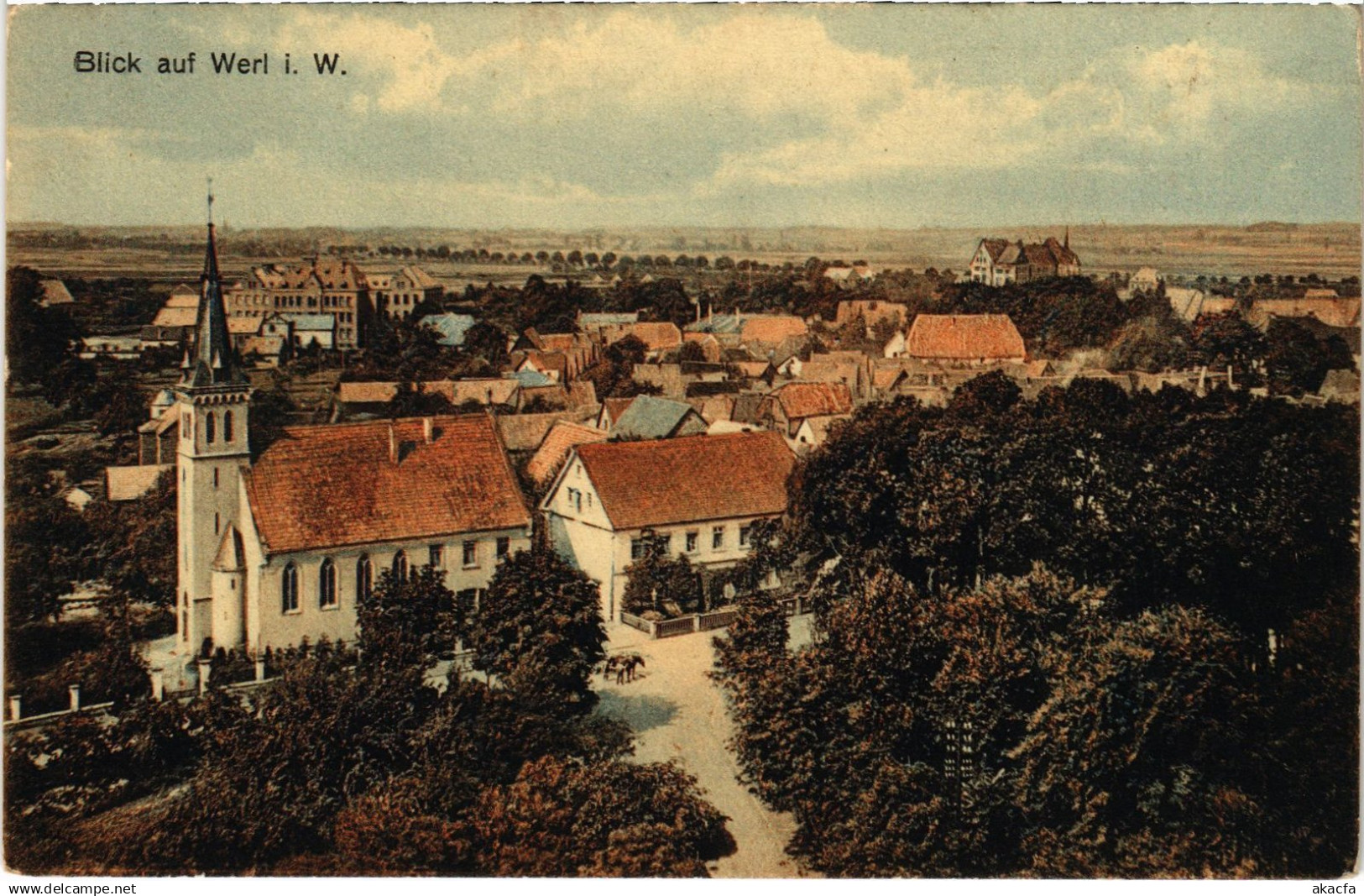CPA AK WERL BLICK AUF WERL GERMANY (1436145)