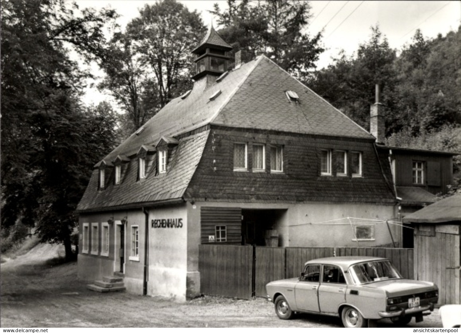 CPA Albernau Zschorlau im Erzgebirge, Gaststätte Rechenhaus
