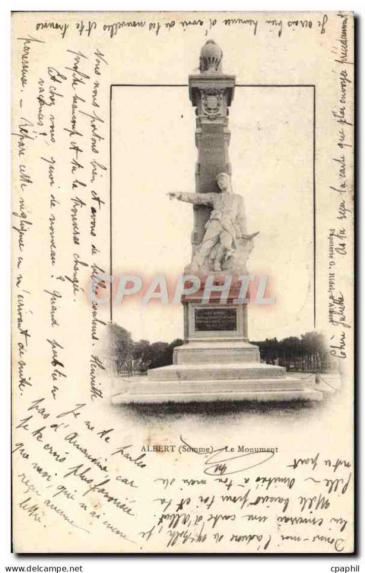 CPA Albert Le Monument Militaria