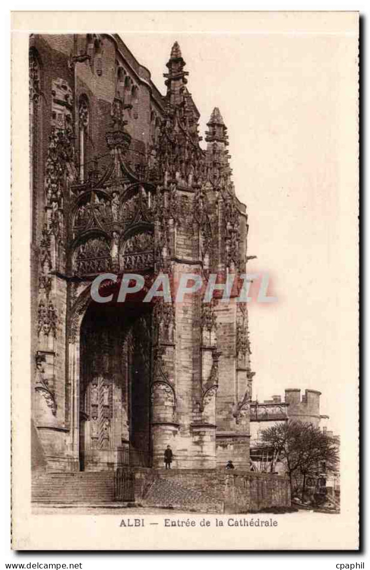 CPA Albi La cathedrale Entree