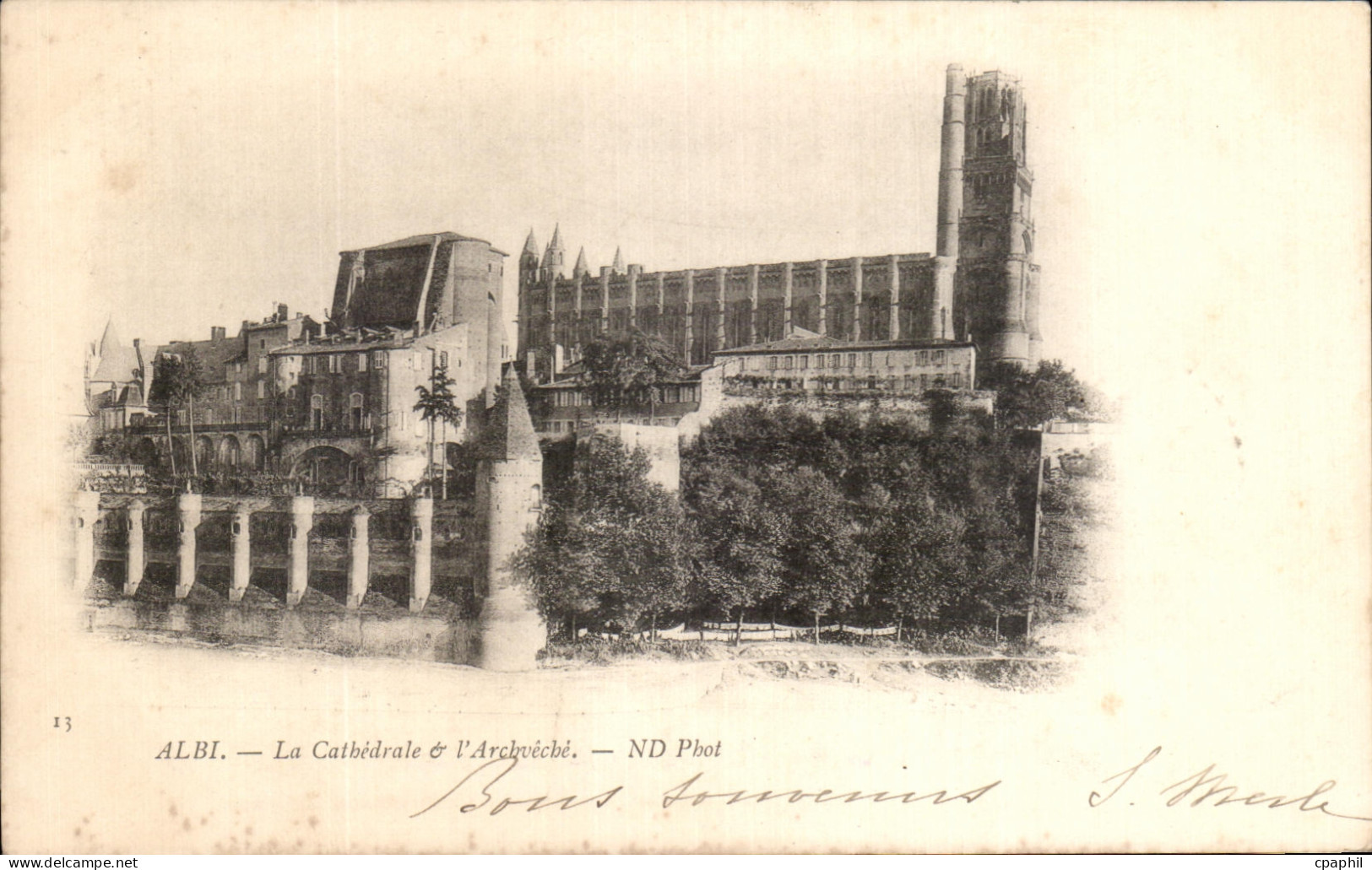 CPA Albi La Cathedrale et L'Archeveche