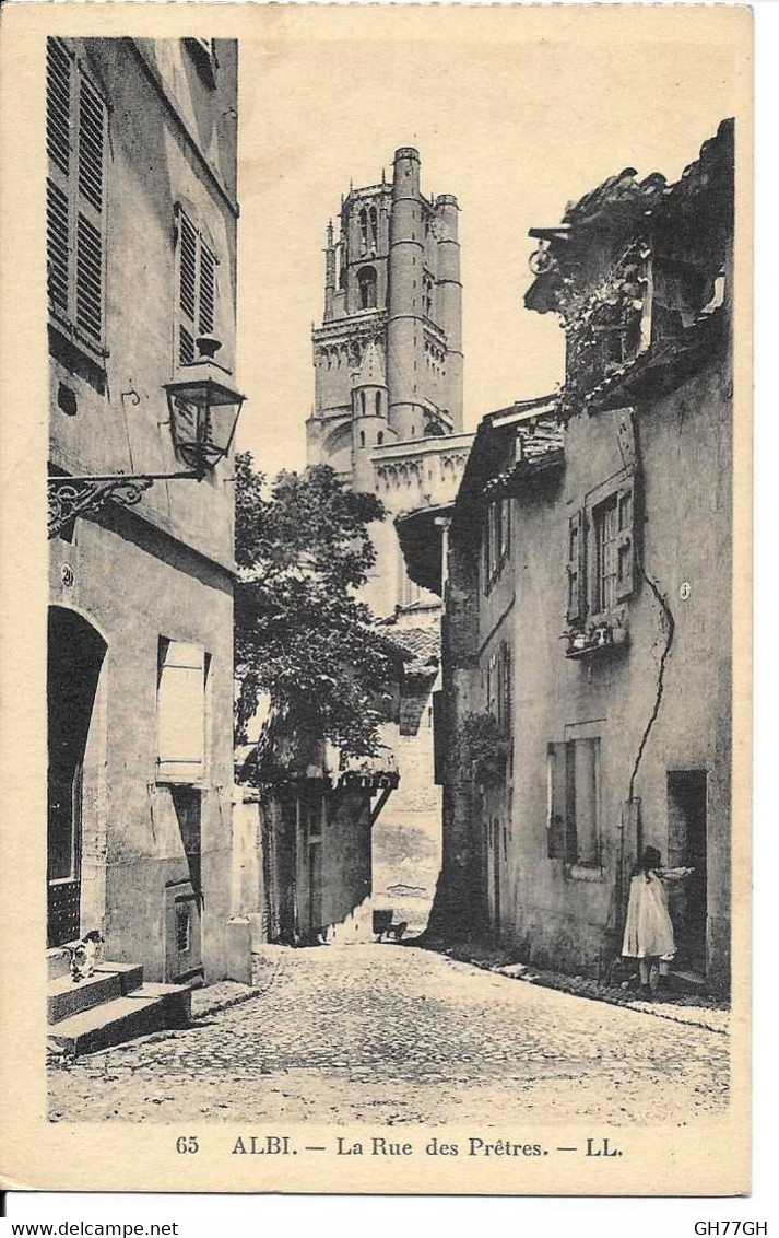 CPA ALBI -rue des prêtres