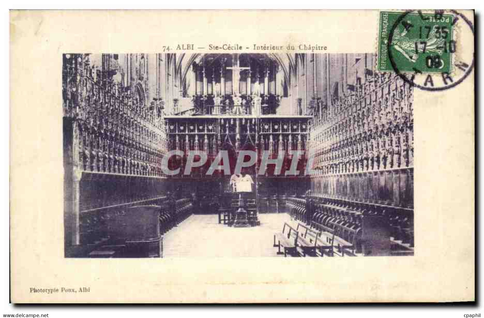 CPA Albi Ste Cecile Interieur du Chapitre