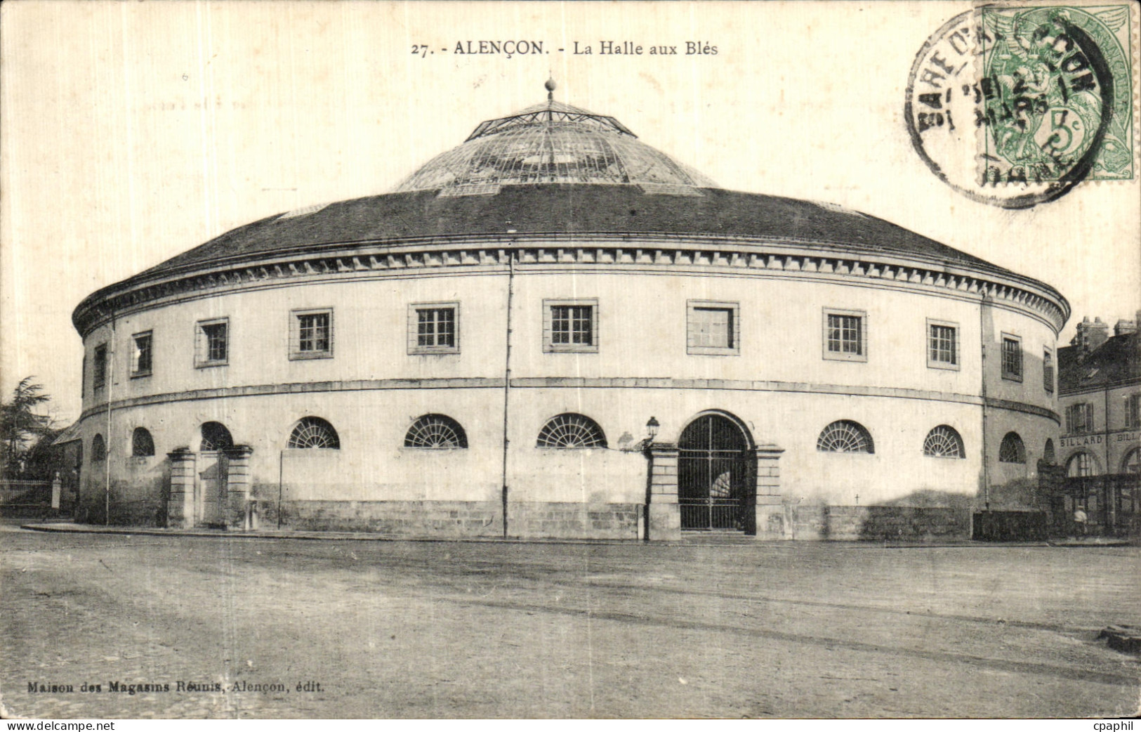 CPA Alencon La Halle Aux Bles