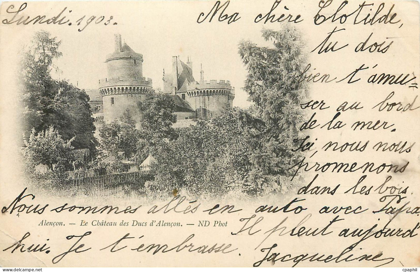 CPA Alencon Le Chateau des Ducs d'Alencon