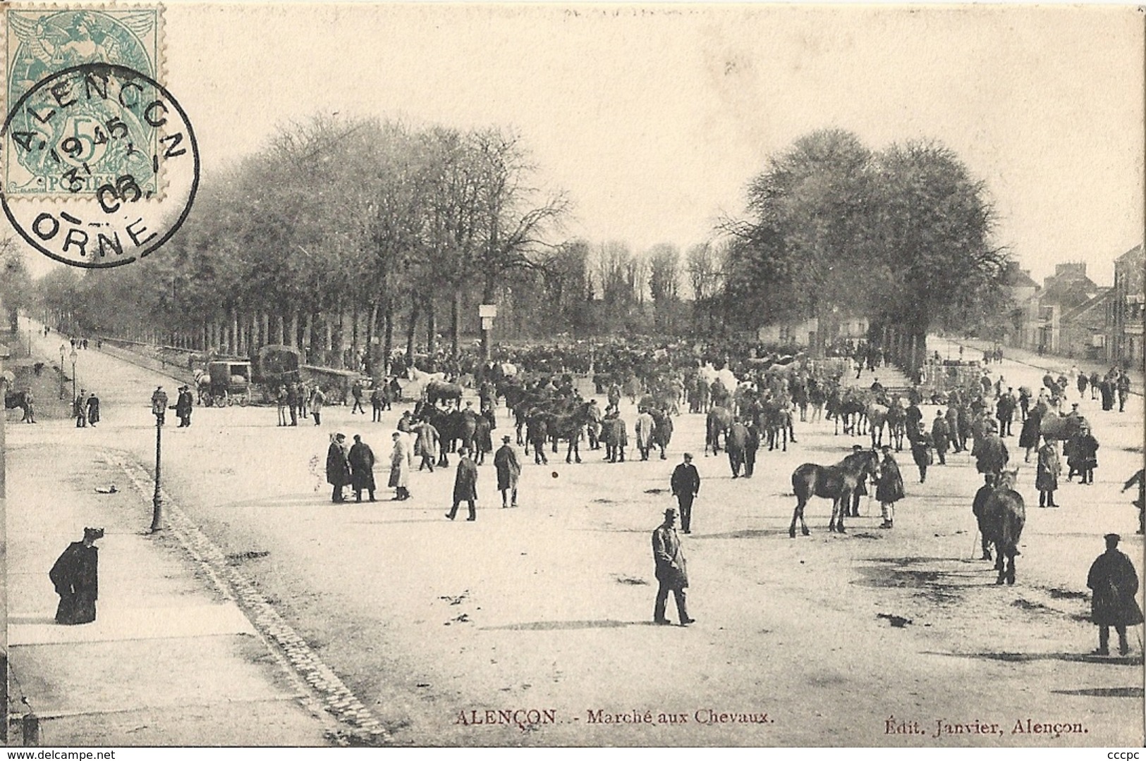 CPA Alençon Marché aux Chevaux
