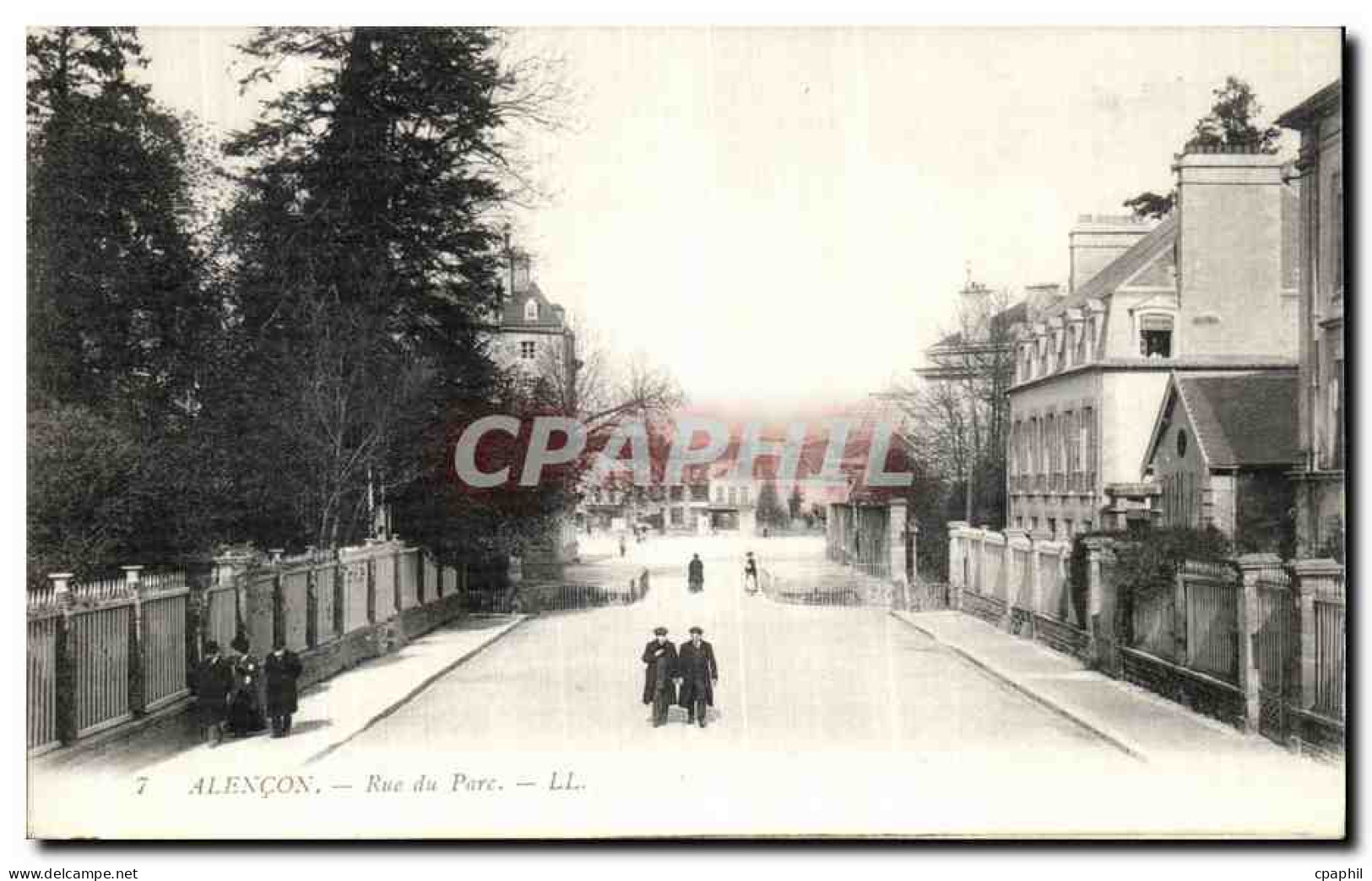 CPA Alencon Rue du Parc