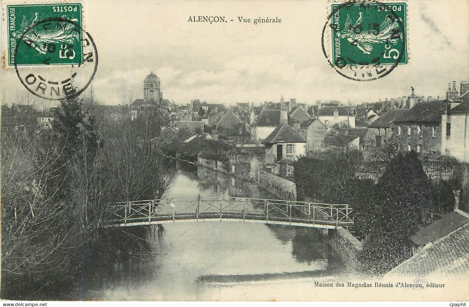 CPA alencon-Vue générale