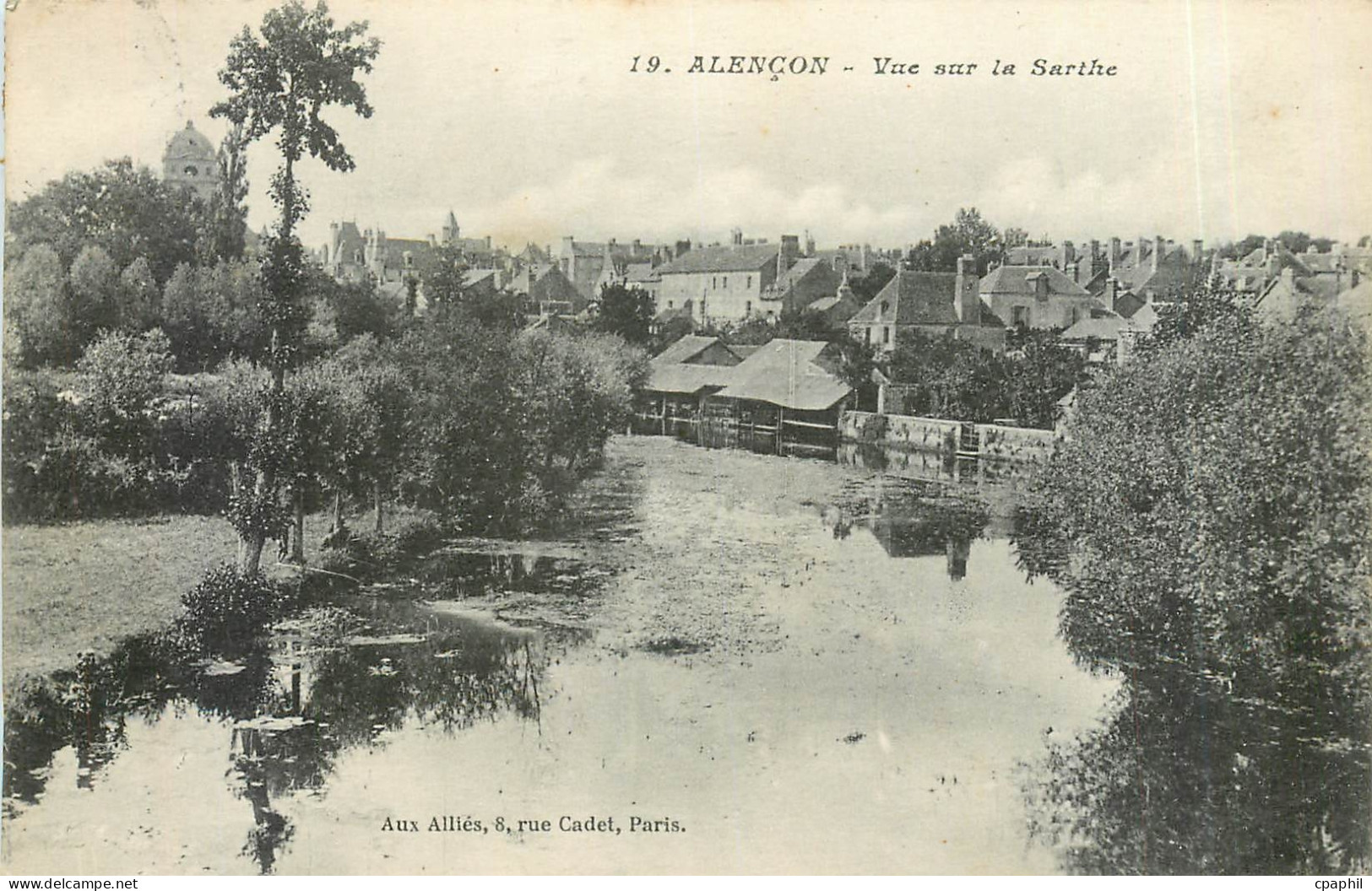 CPA Alencon Vue sur la Sarthe