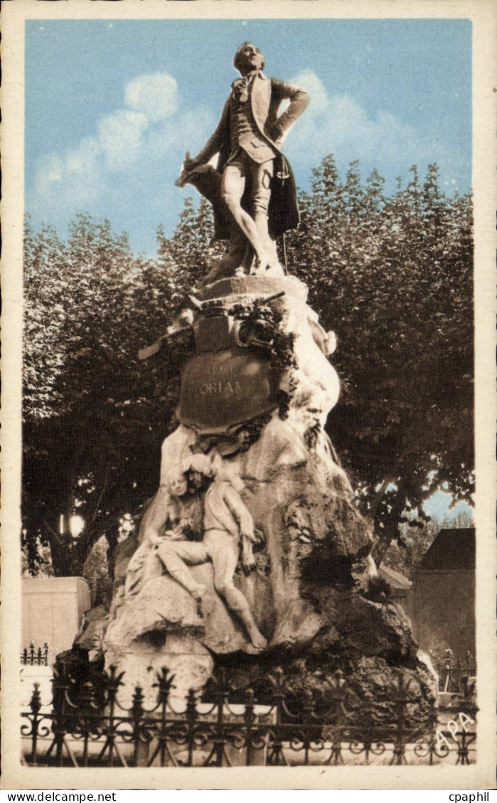 CPA Ales Statue De Florian