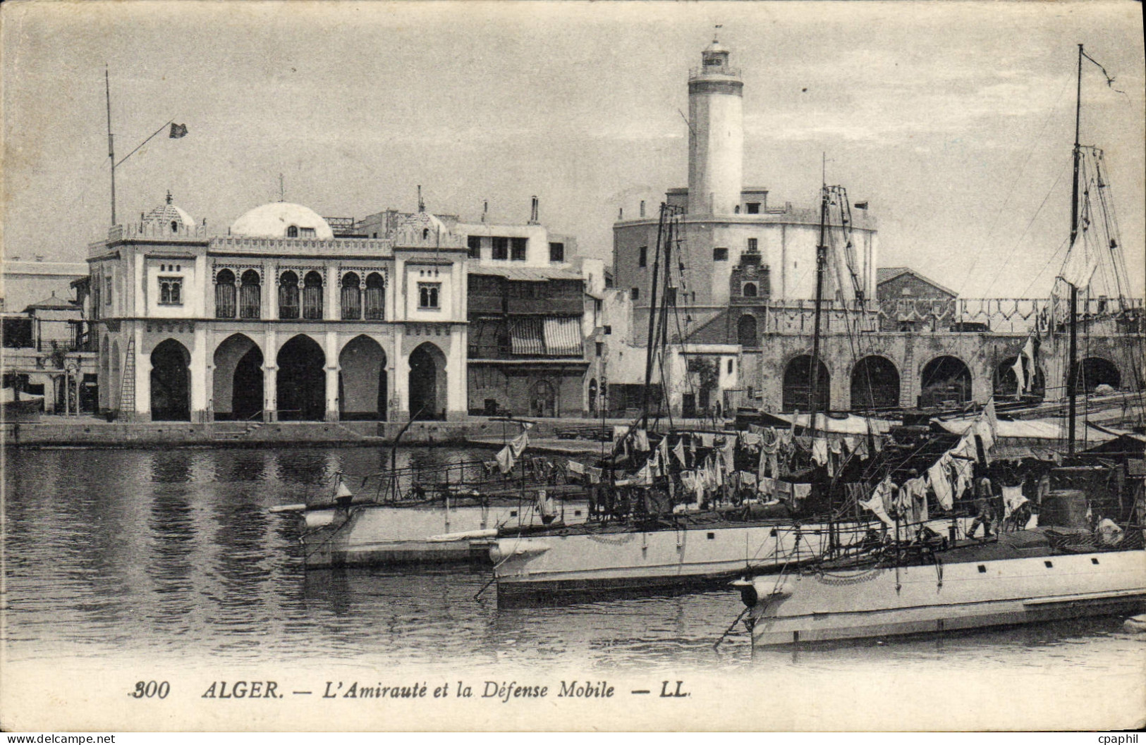 CPA Alger L'Amiraute Et La Defense Mobile