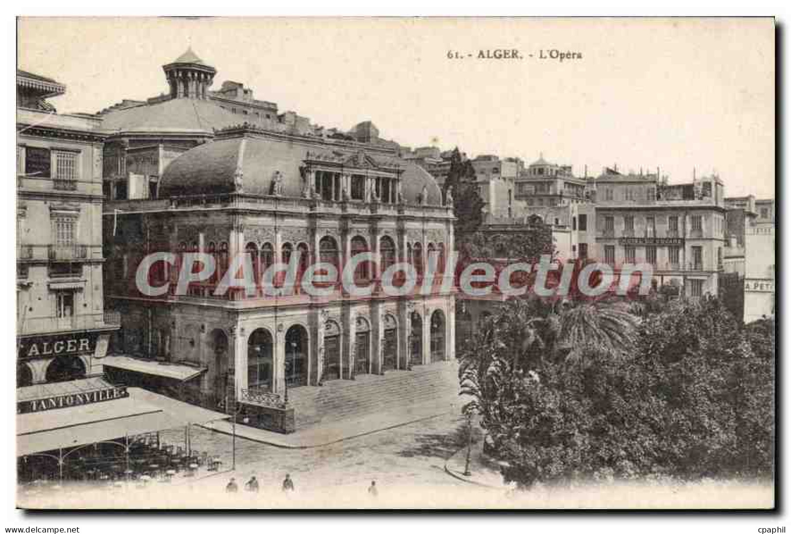 CPA ALGER l'opéra