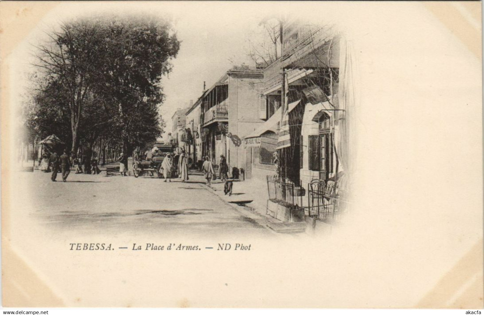 CPA ALGERIA TEBESSA La Place d'Armes (1145513)