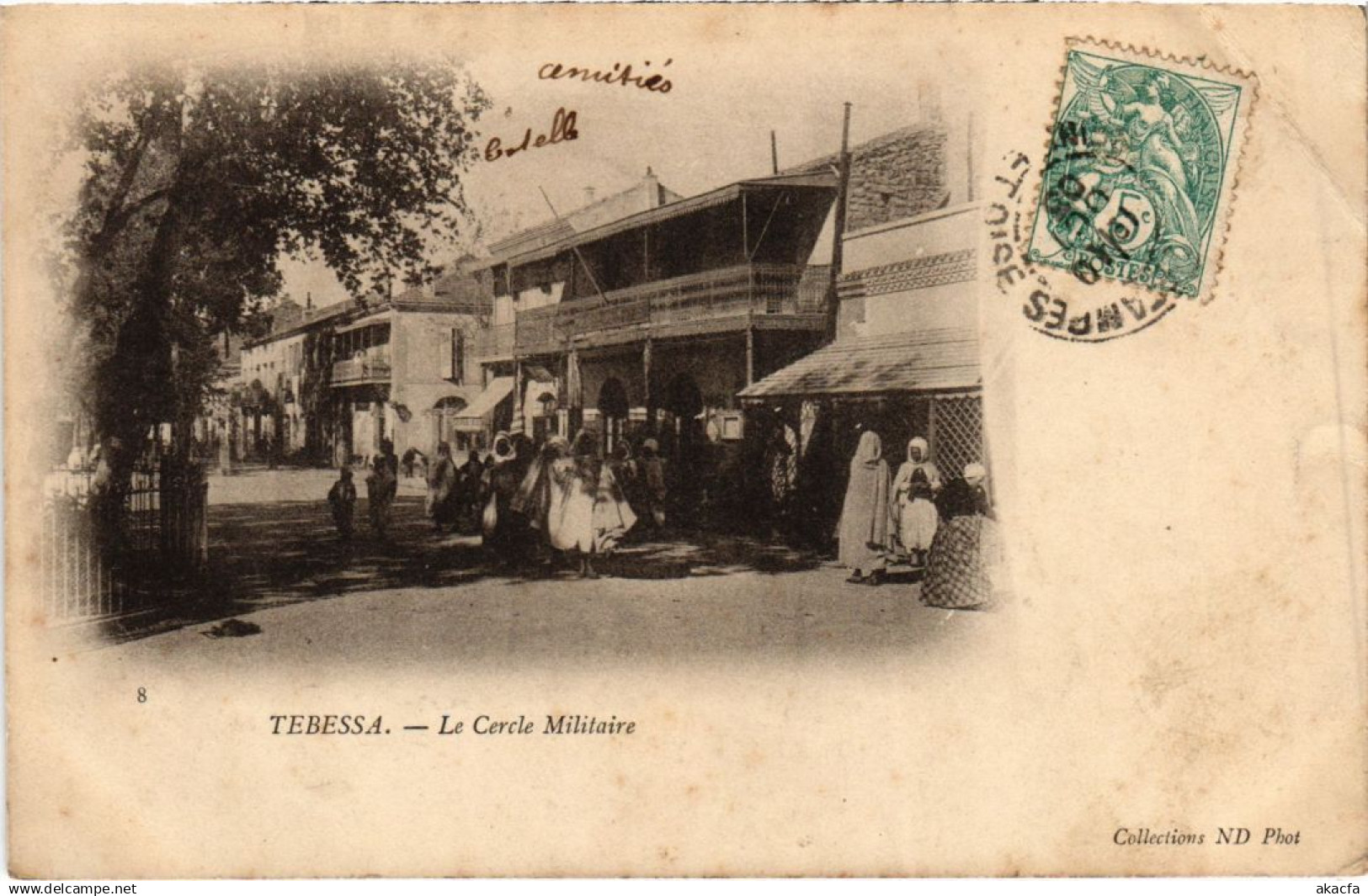 CPA ALGERIA TEBESSA Le Cercle Militaire (1188150)