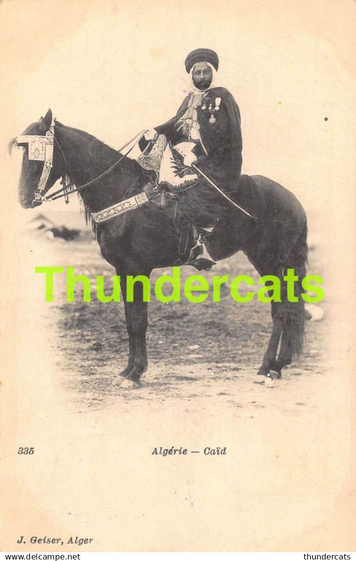 CPA ALGERIE J. GEISER ALGER CAID