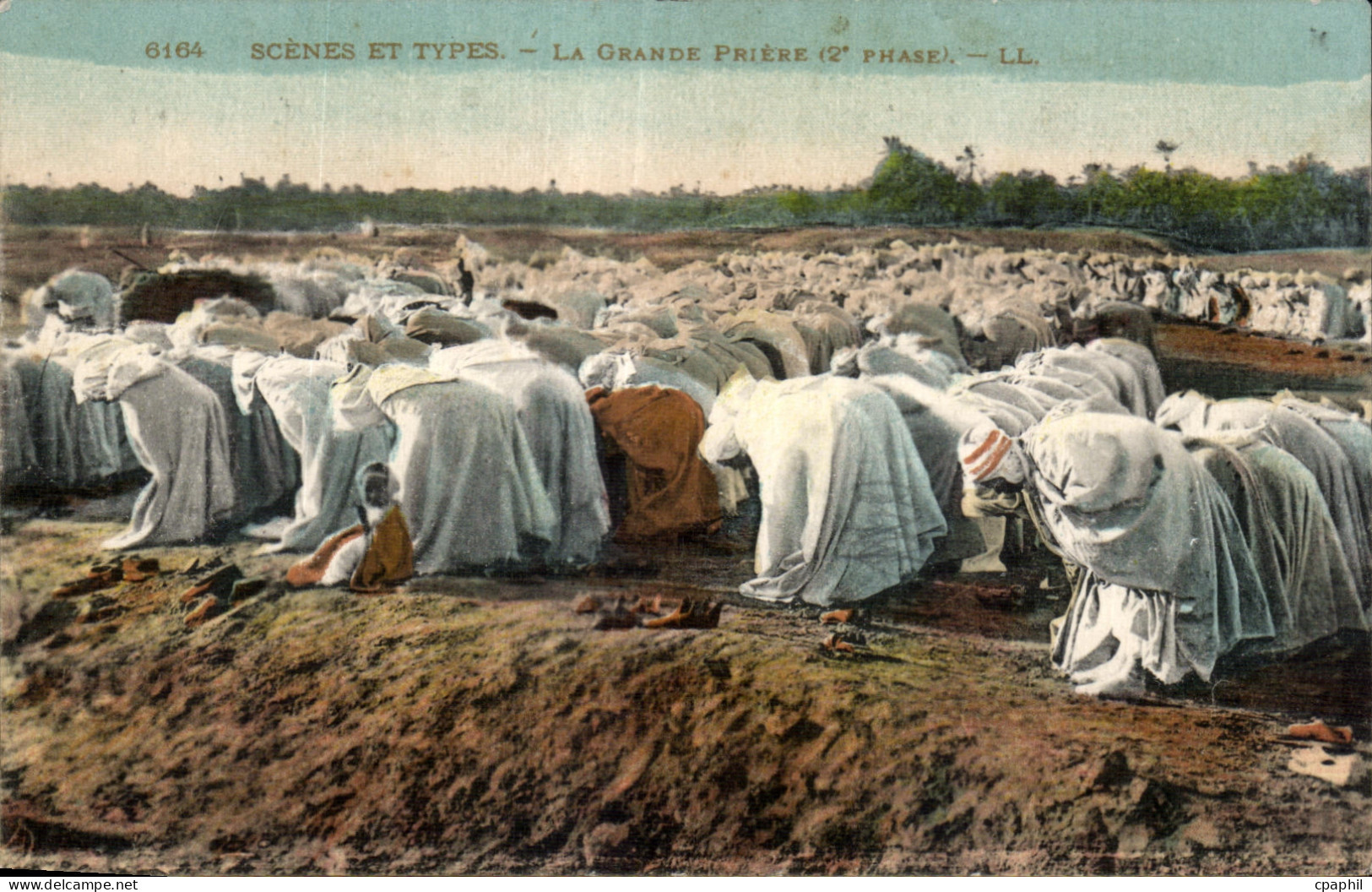 CPA Algerie Scenes et Types La Grand Priere