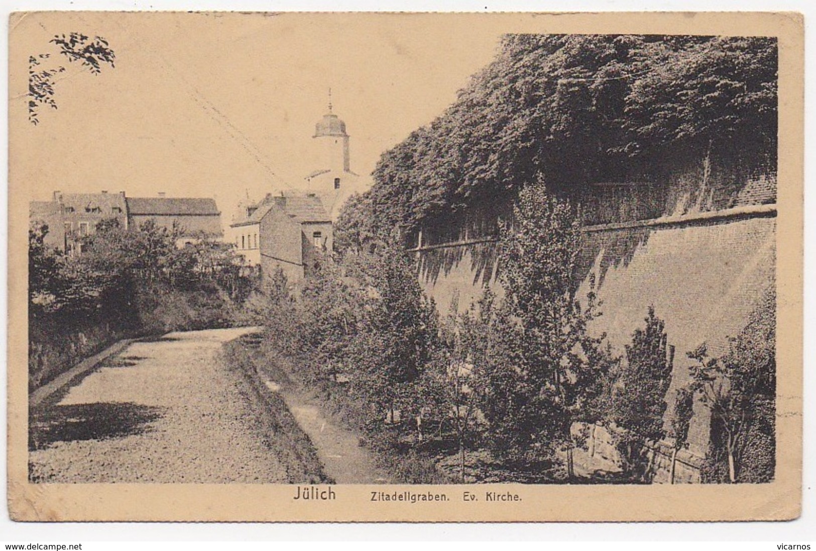 CPA ALLEMAGEN JÜLICH Zitadellgraben