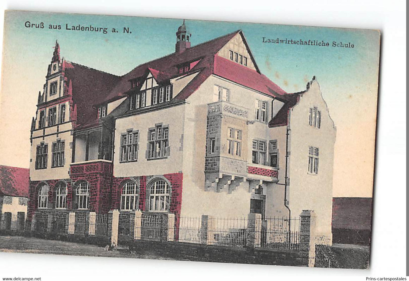 CPA Allemagne Gruss aus Ladenburg Landwirtschaftliche Schule