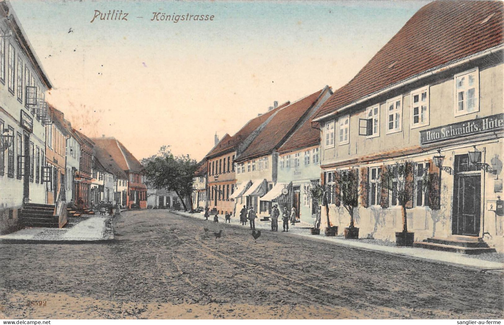 CPA ALLEMAGNE / PUTLITZ / KONIGSTRASSE