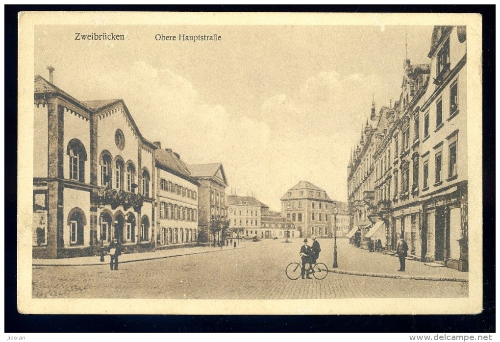 cpa Allemagne Zweibruecken - Obere Hauptstrasse  ...  Zweibrücken JA15 37