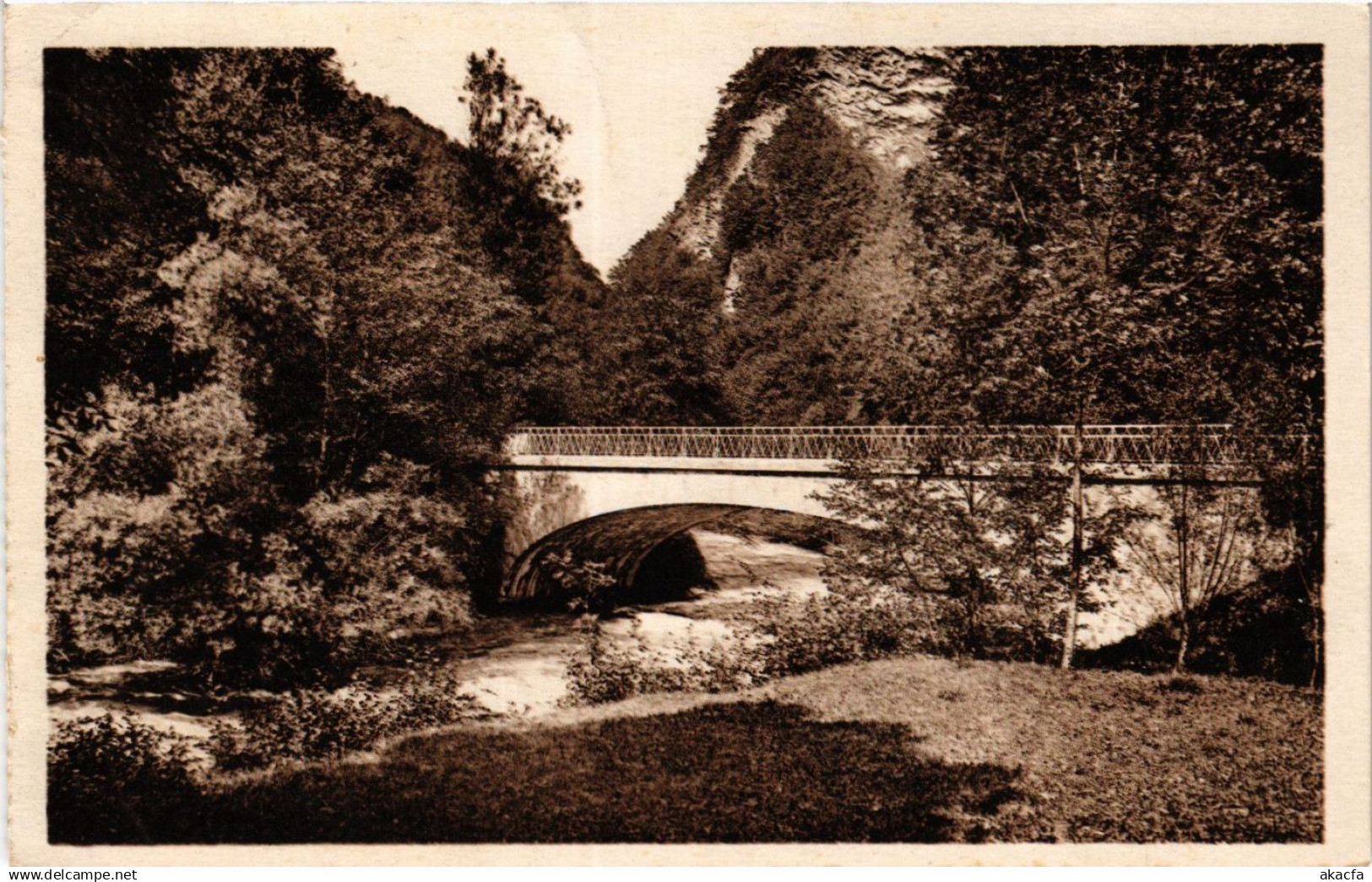 CPA ALLEVARD-les-BAINS - Route de PONTCHARRA a ALLEVARD Pont sur le. (434232)