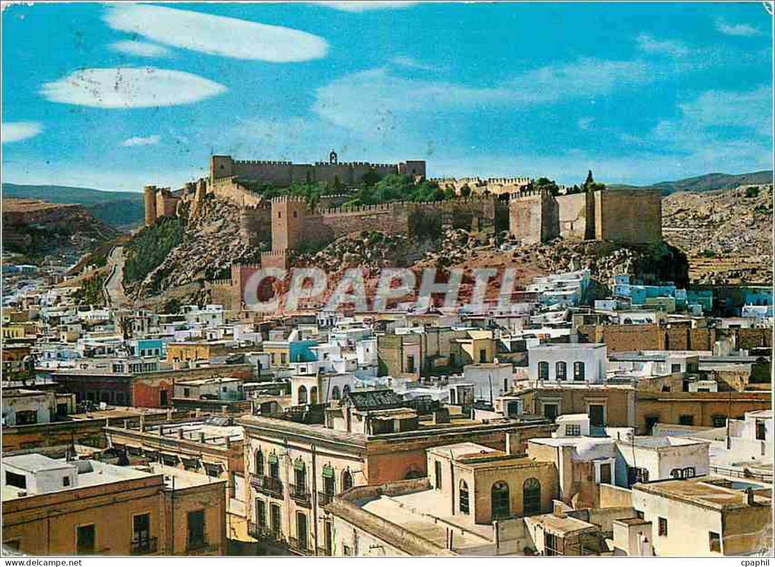CPA Almeria Vue partielle et la Forteresse