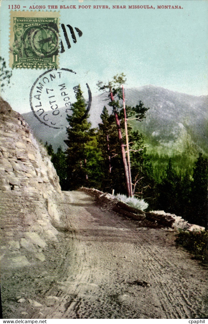 CPA Along The Black Foot River Near Missoula Mont