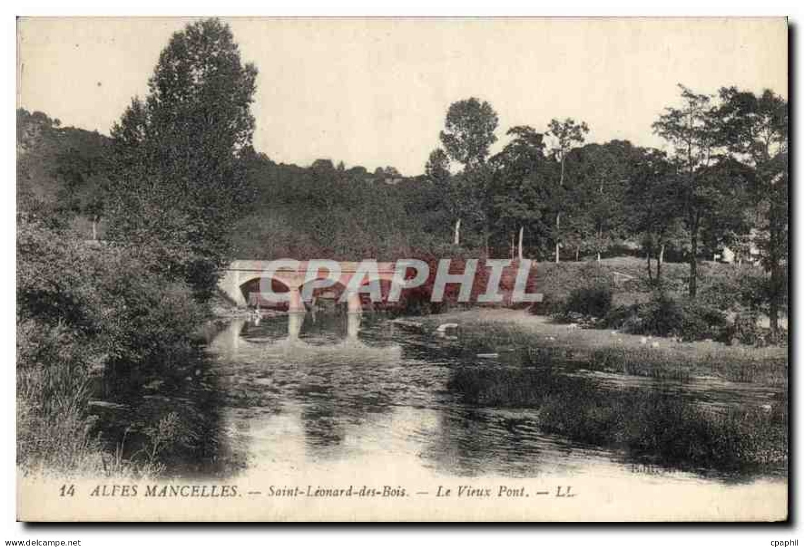 CPA Alpes Mancelles Saint Leonard des Bois Le Vieux Pont