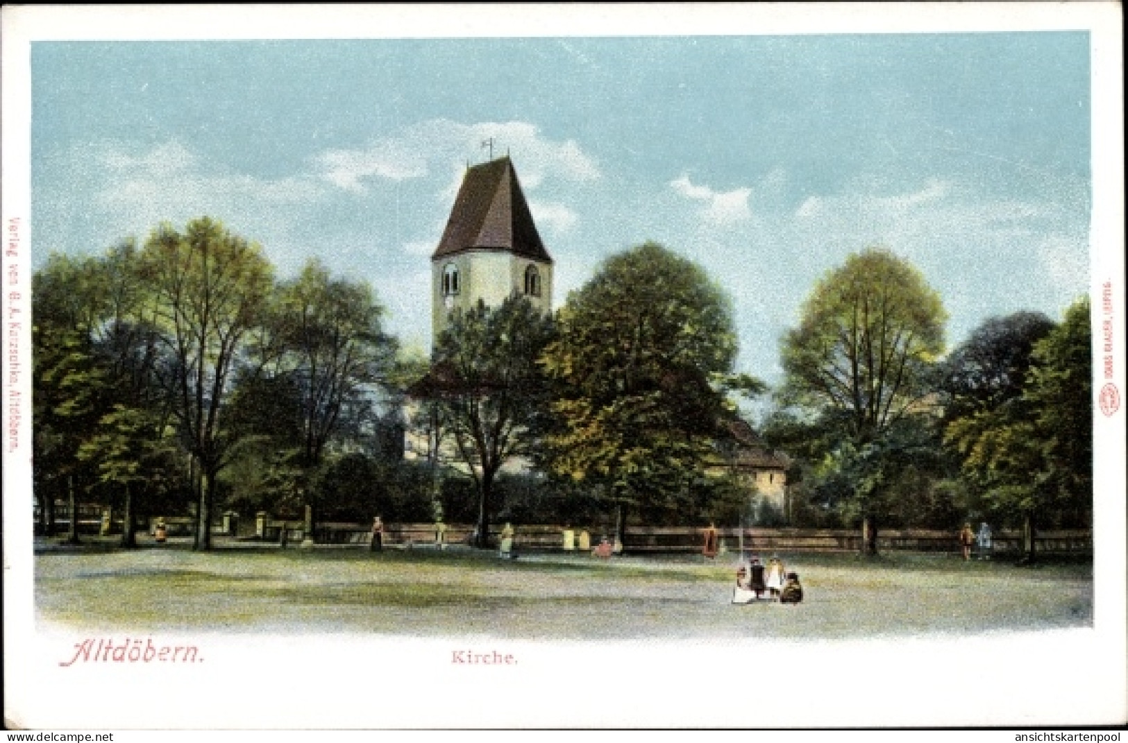 CPA Altdöbern in der Niederlausitz, Kirche