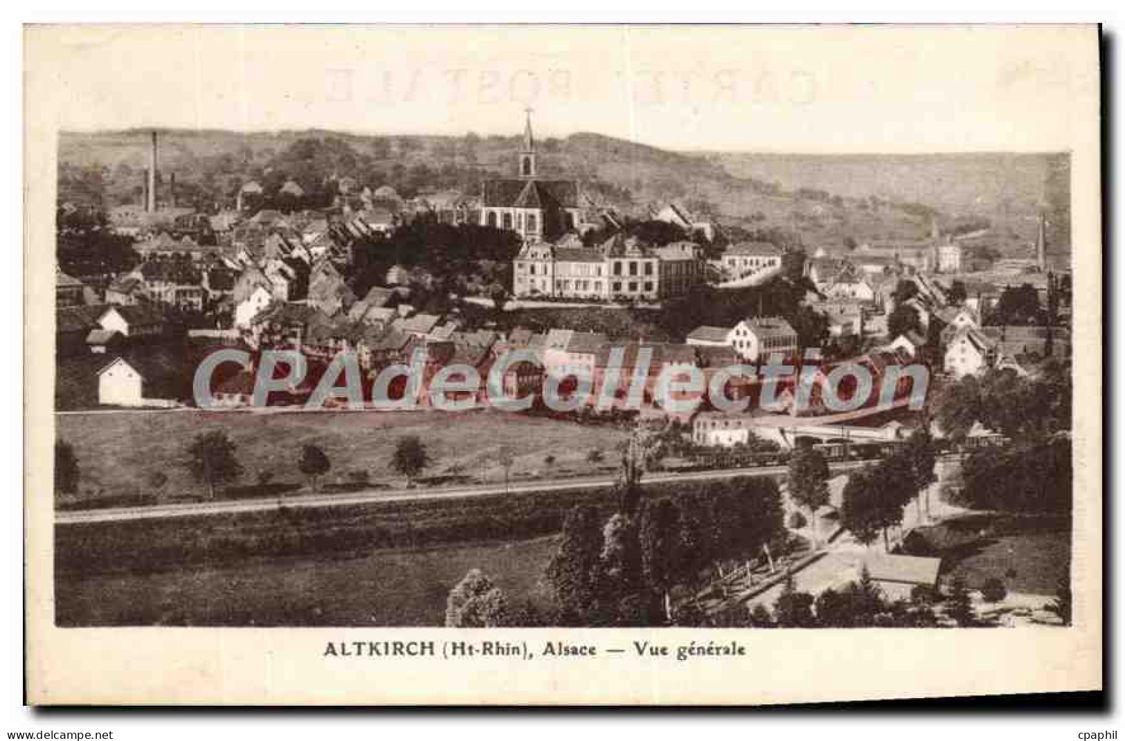CPA Altkirch Alsace Vue Generale