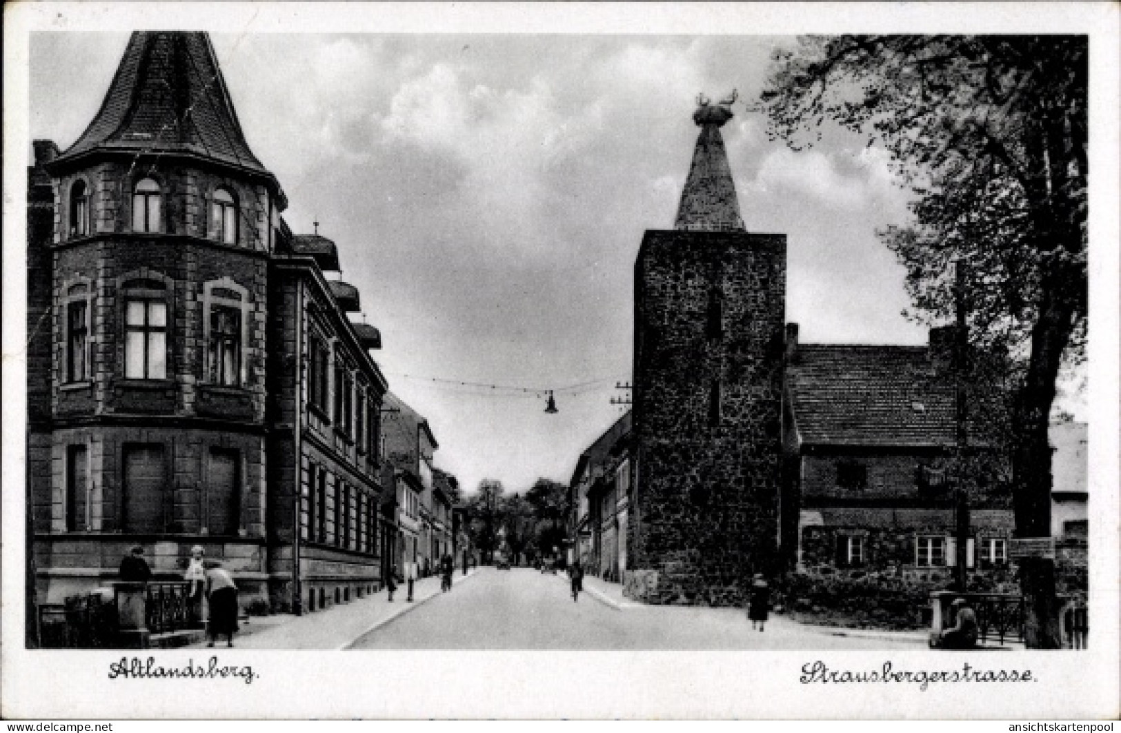 CPA Altlandsberg in der Mark, Strausbergerstraße
