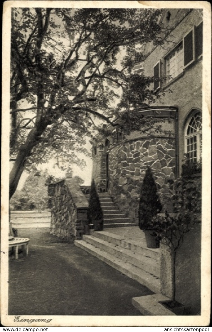 CPA Am Landsknecht Büderich Meerbusch, Eingang