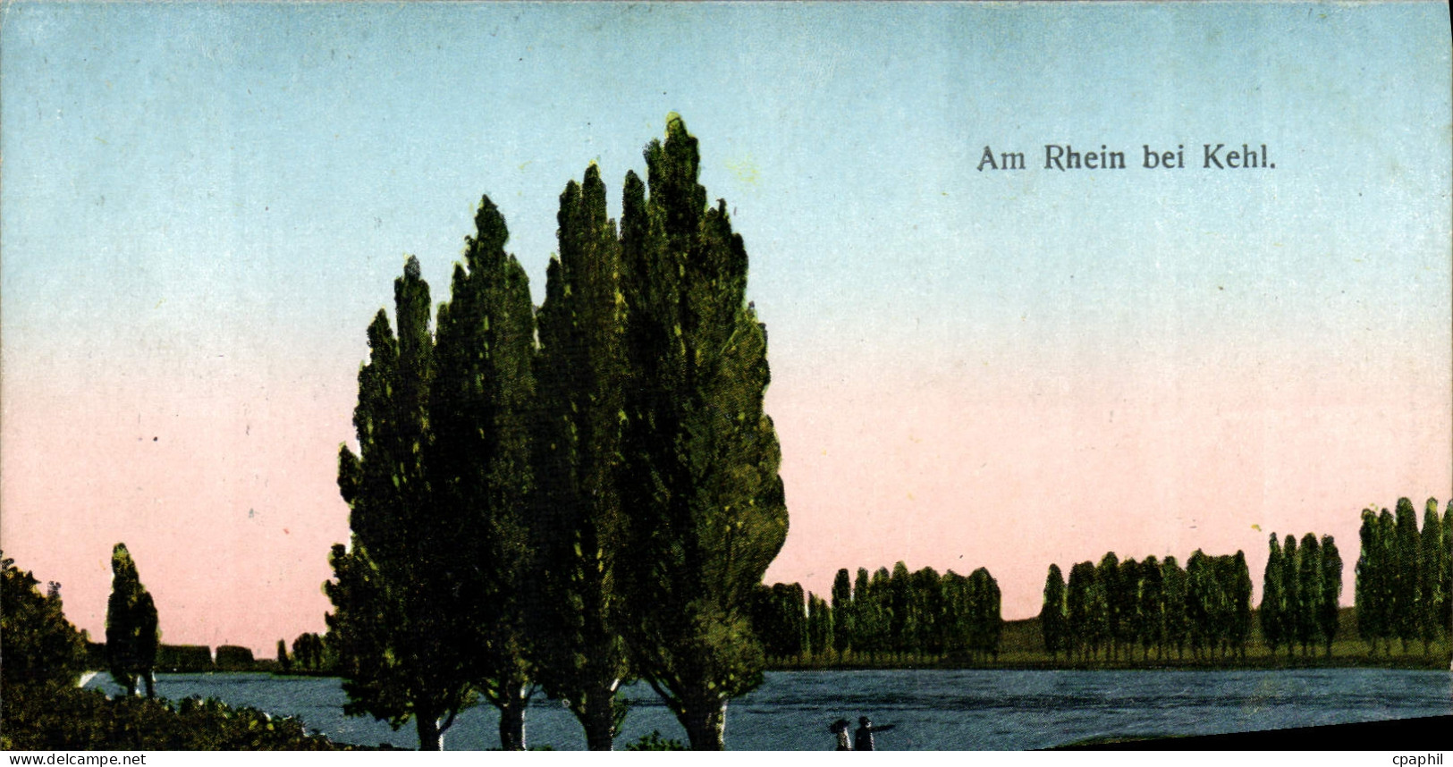 CPA Am Rhein Bei Kehl