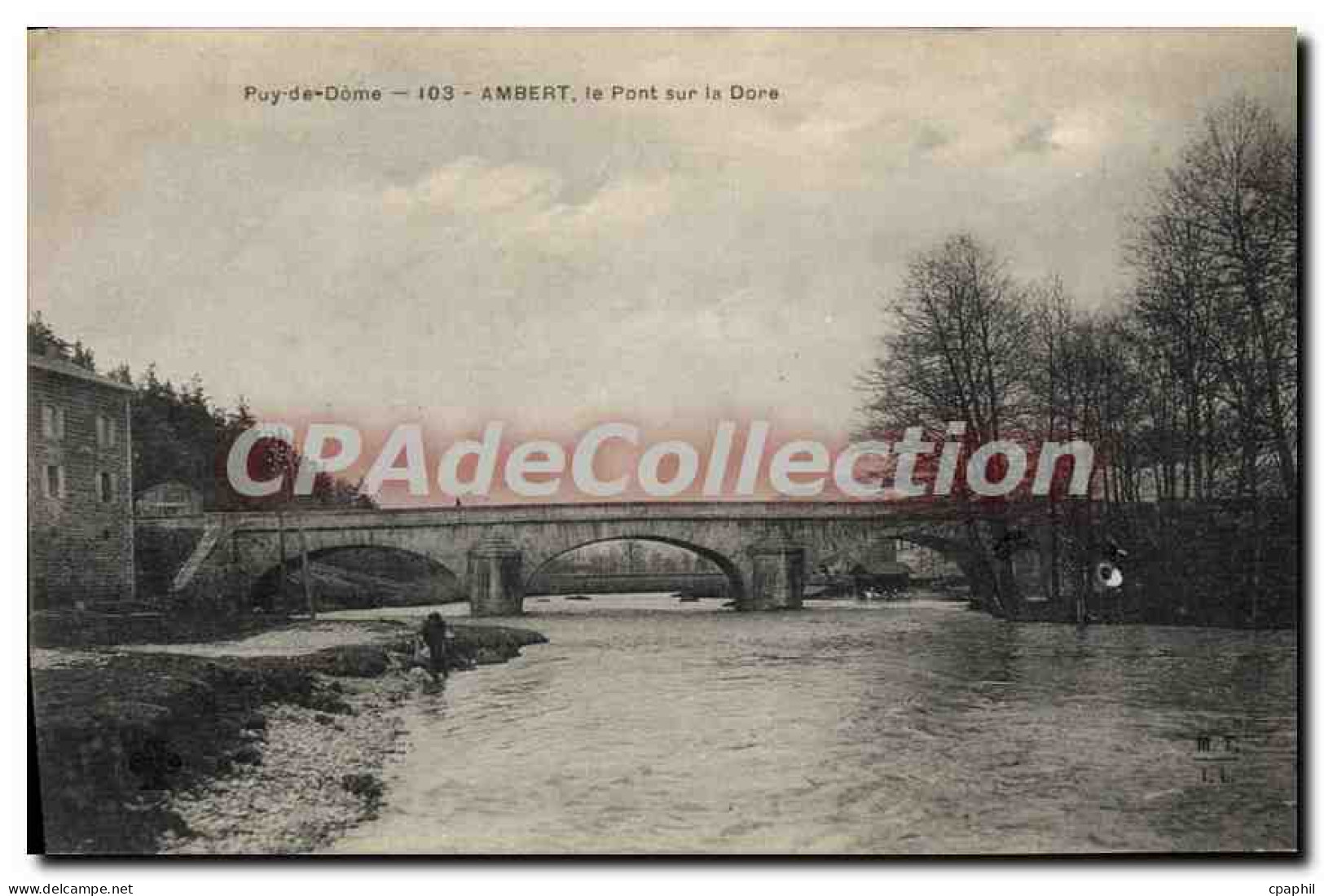 CPA Ambert Le Pont Sur La Dore