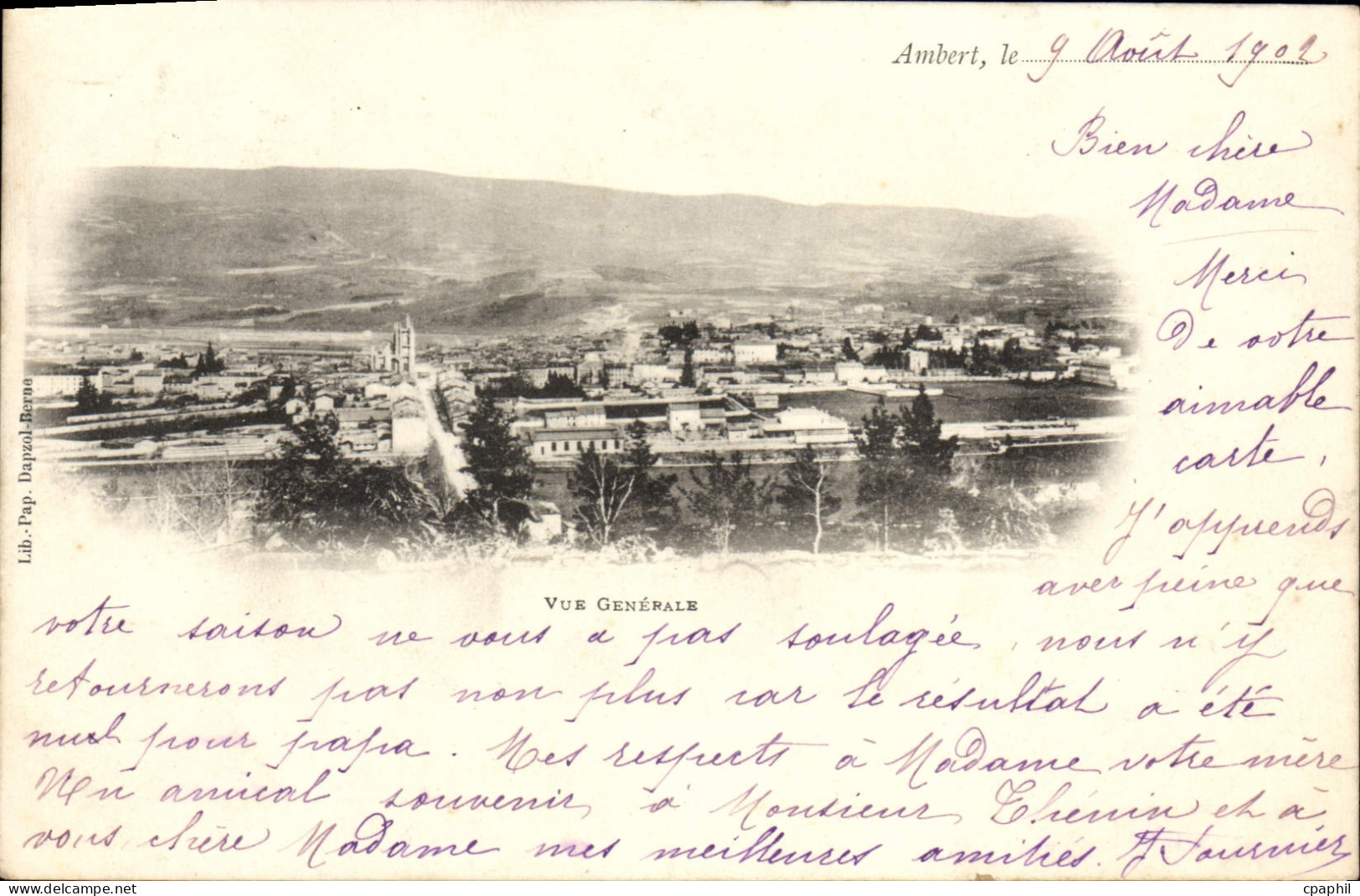 CPA Ambert le Vue Generale