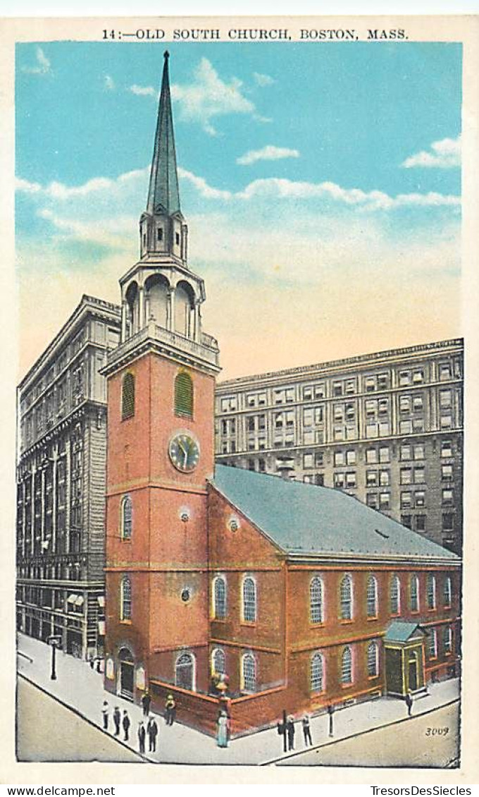 CPA Amérique > Etats-Unis > MA - Massachusetts > Boston Old South Church