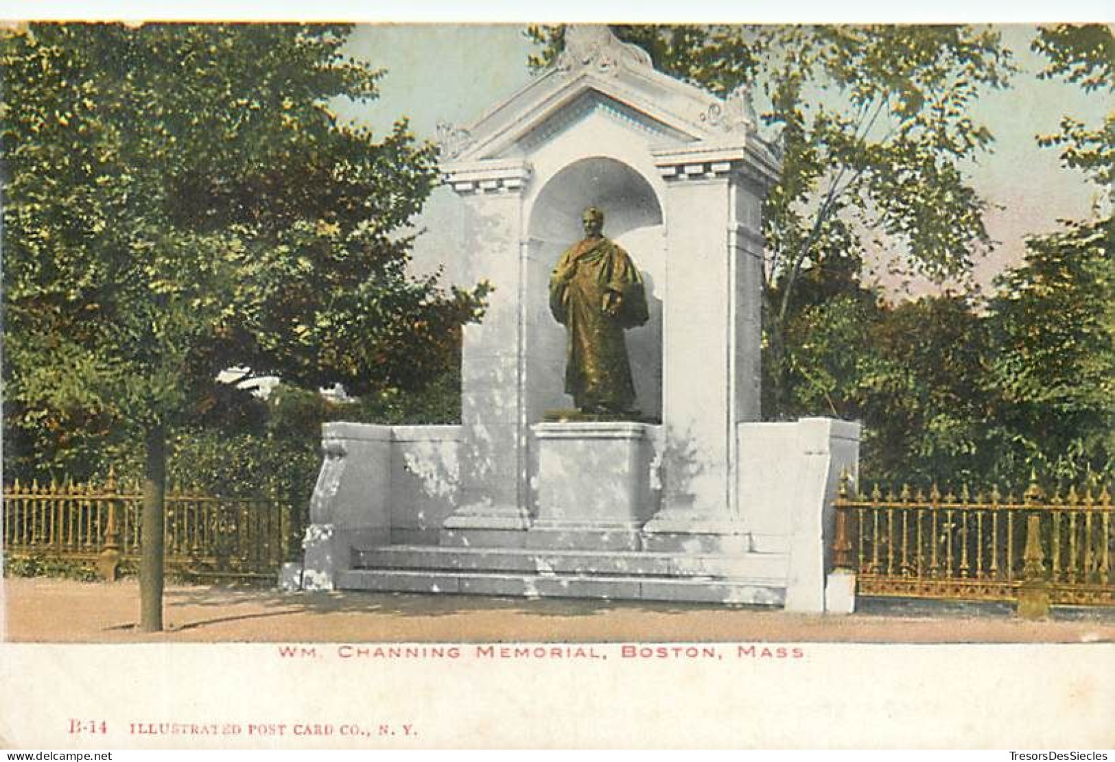 CPA Amérique > Etats-Unis > MA - Massachusetts > Boston WM. Channing Memorial Monument