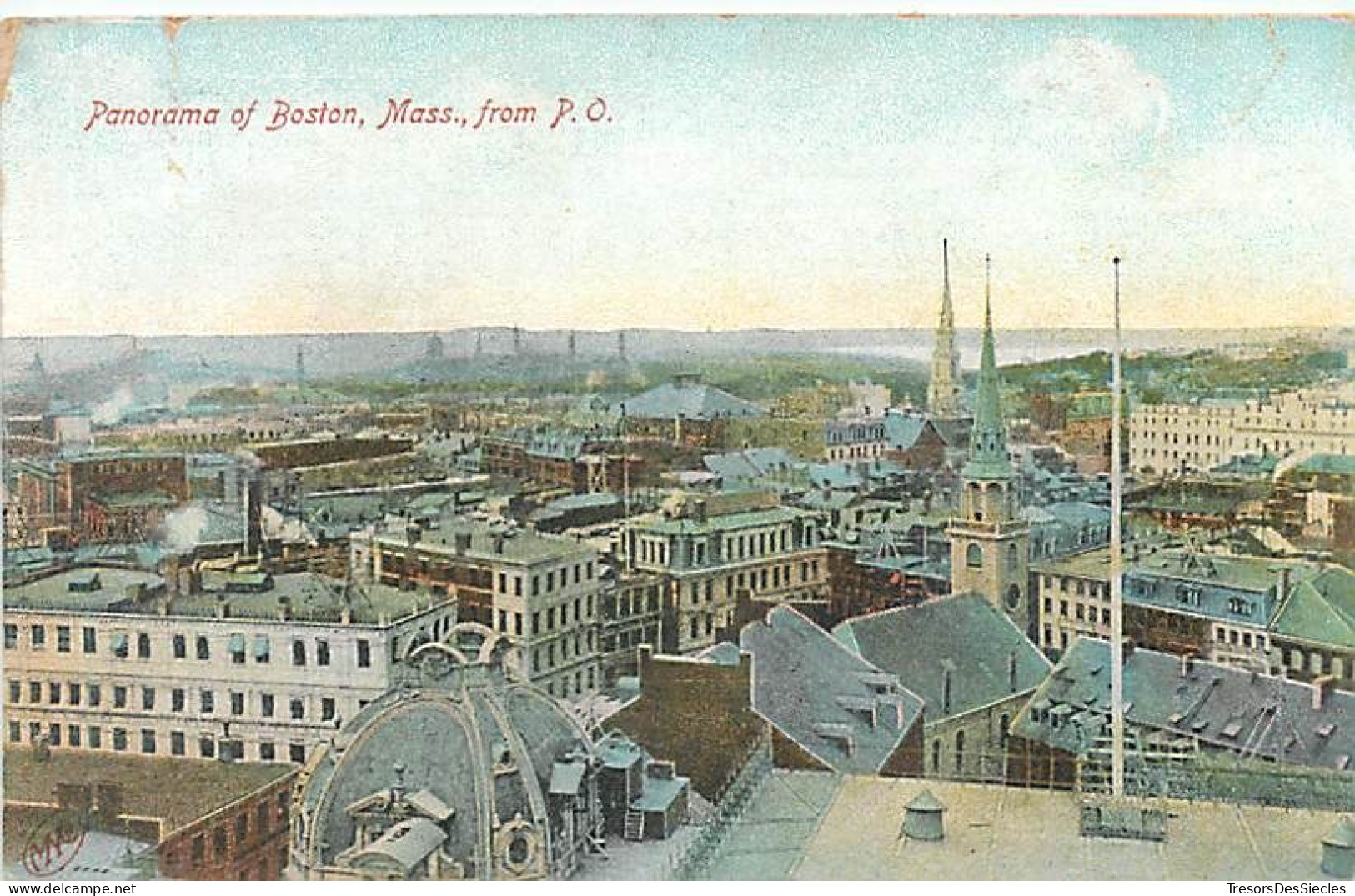 CPA Amérique > Etats-Unis > MA - Massachusetts > Panorama of Boston from P.O.