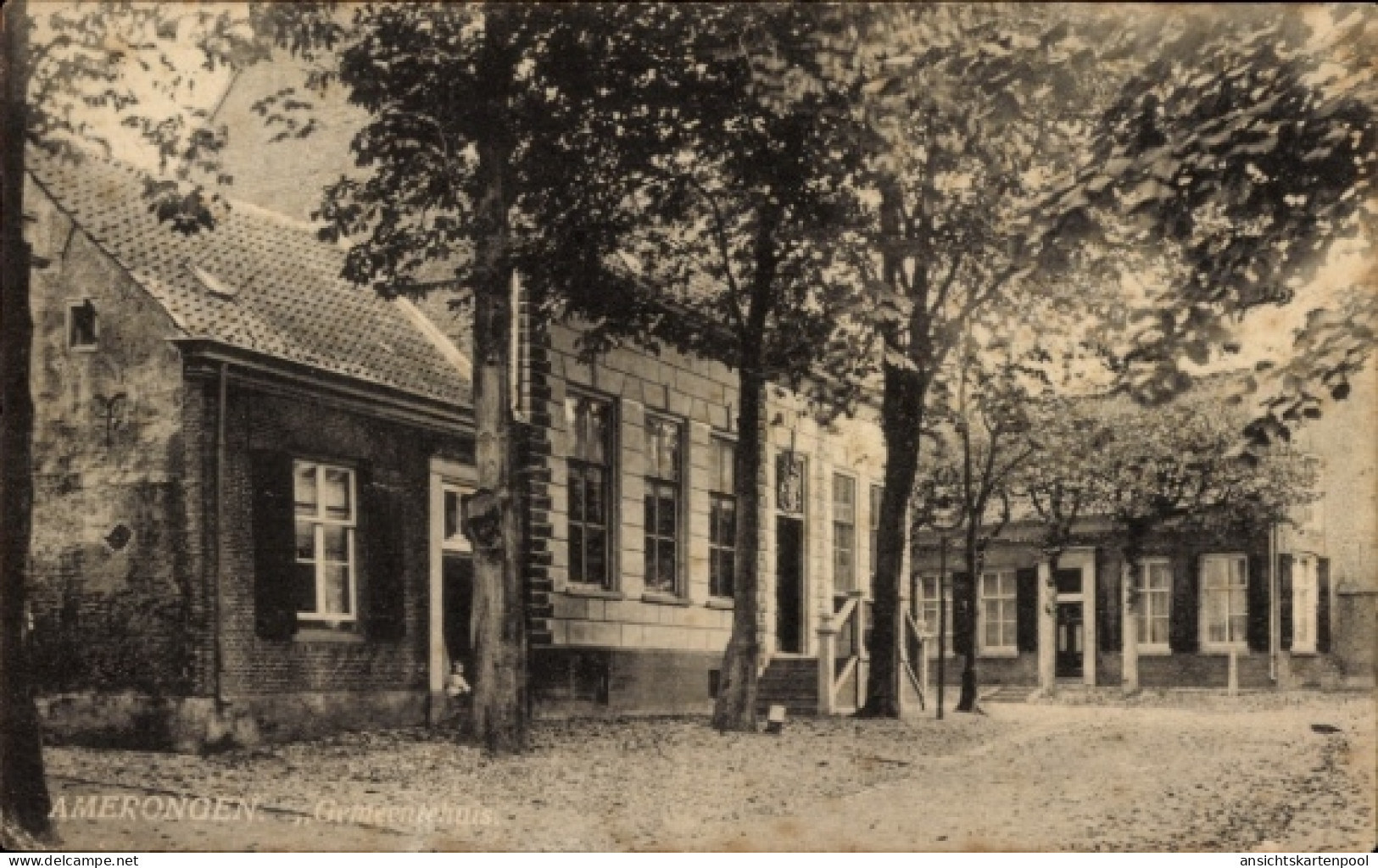 CPA Amerongen Utrecht Niederlande, Gemeentehuis