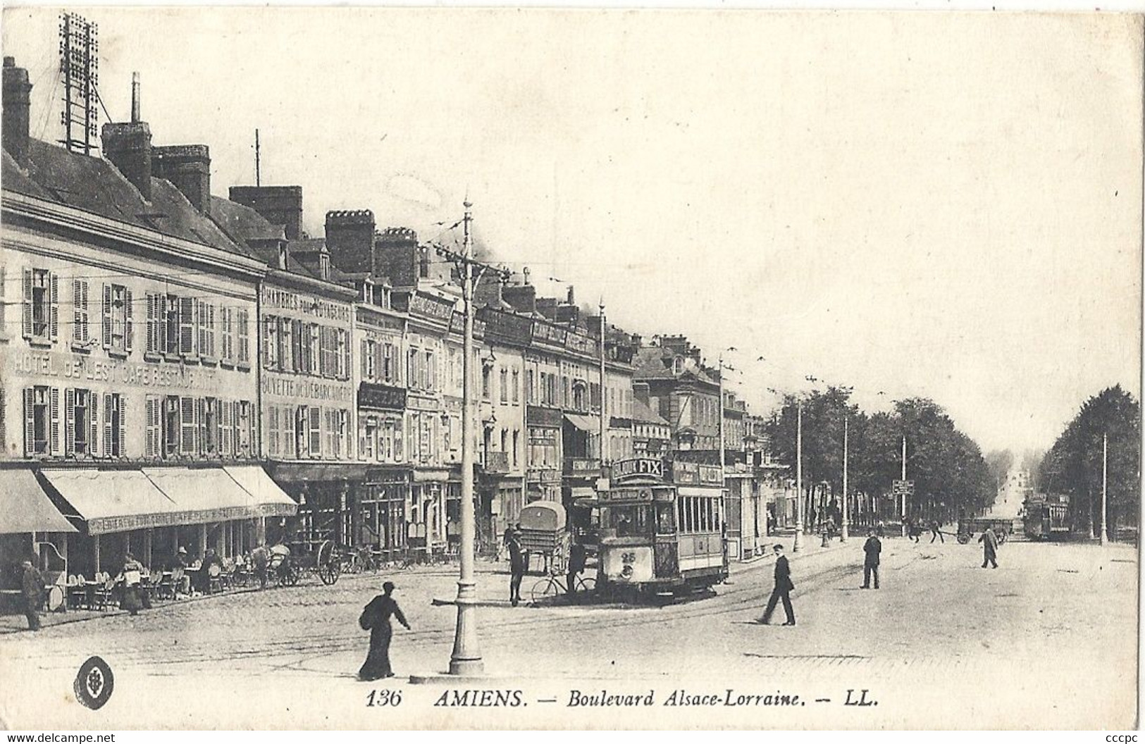 CPA Amiens Boulevard Alsace-Lorraine