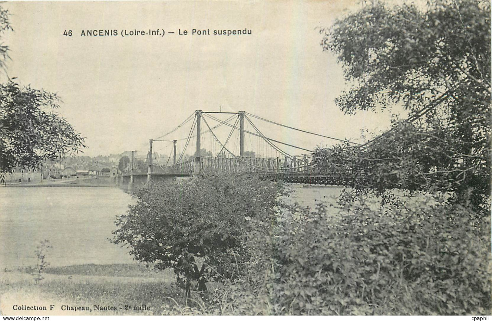CPA Ancenis Loire Inf Le Pont suspendu