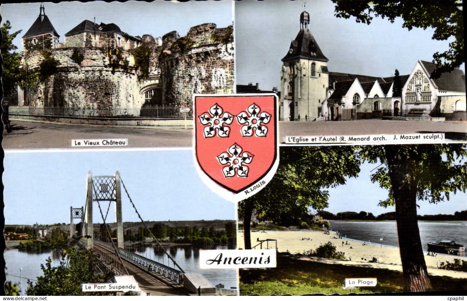 CPA Ancenis Souvenir Blason