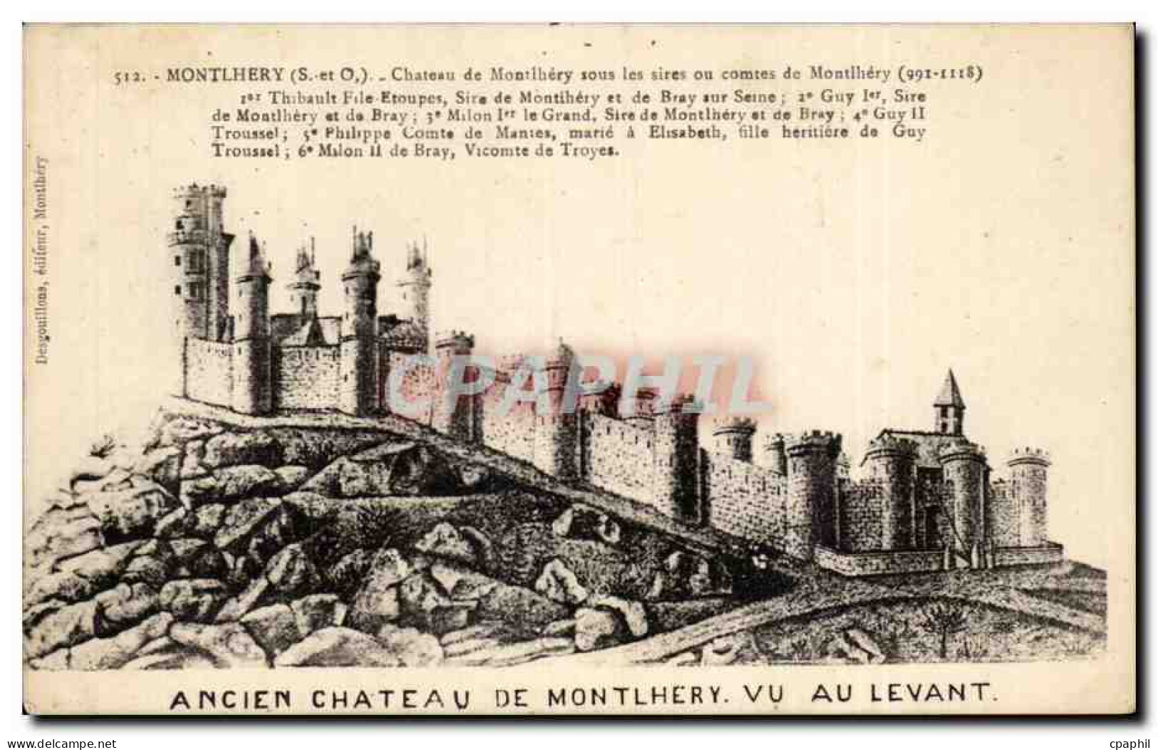 CPA Ancien chateau de Montlhery