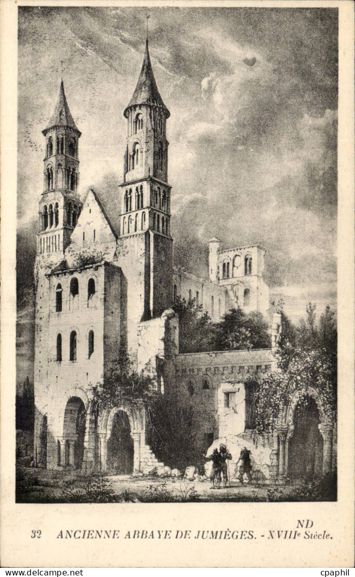 CPA Ancienne abbaye de Jumieges 18eme