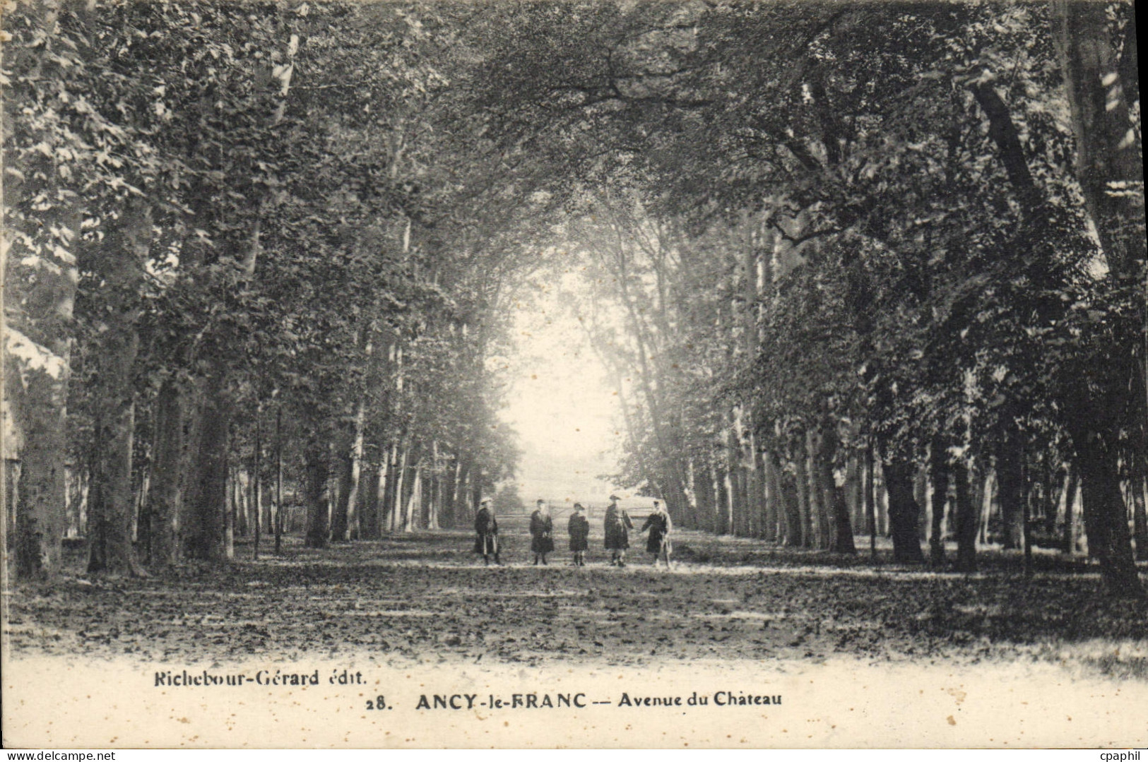 CPA Ancy Le Franc Avenue Du Château