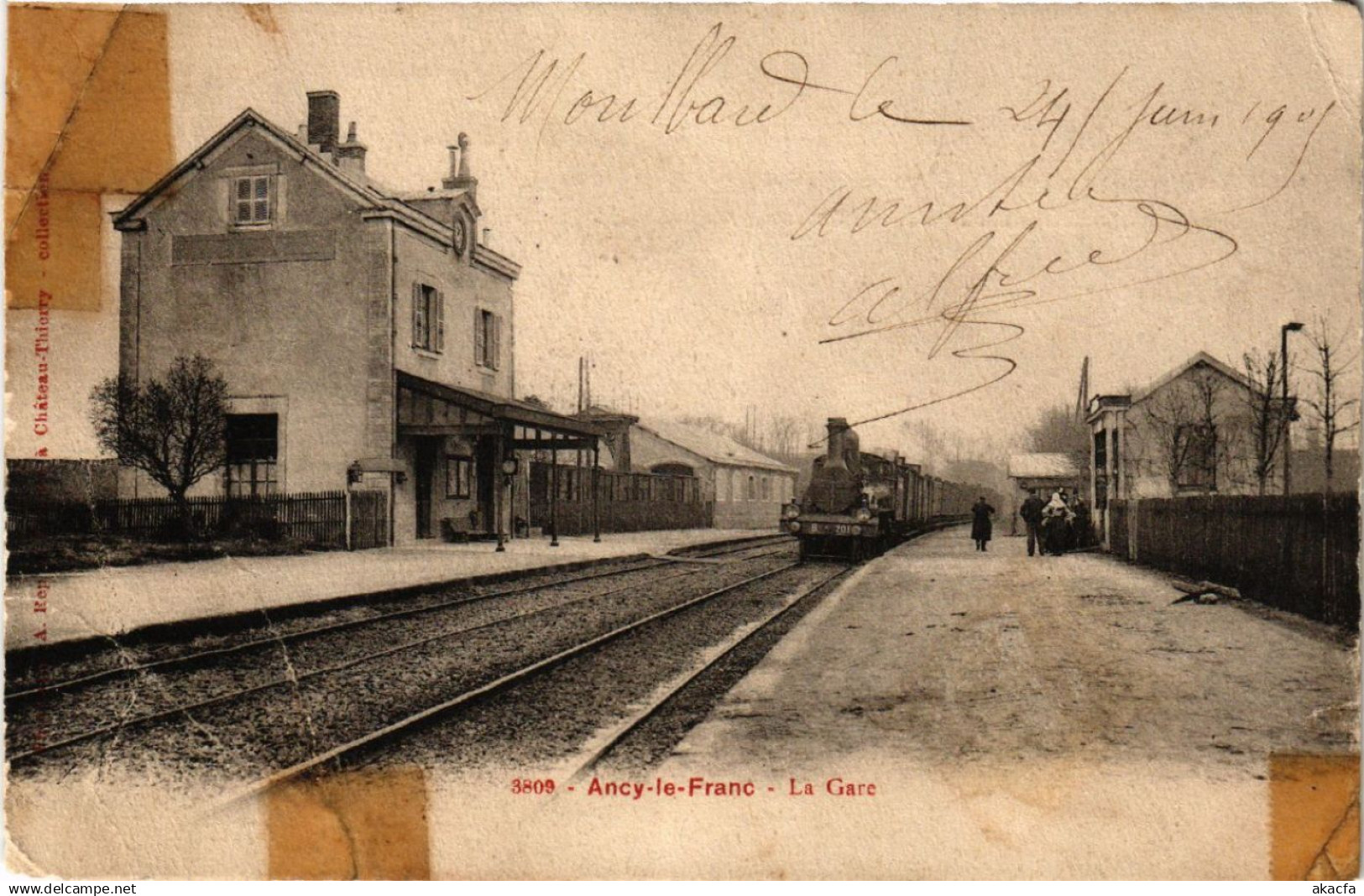CPA ANCY-le-FRANC - La Gare (357678)
