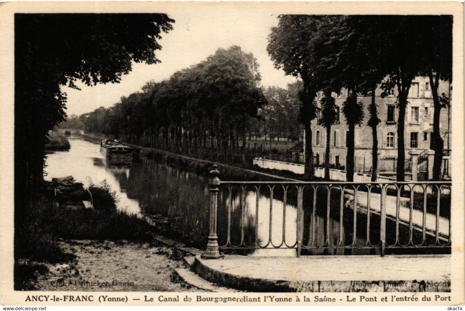 CPA ANCY-le-FRANC - Le Canal de Bourgognereliant l'YONNE a la.. (358067)