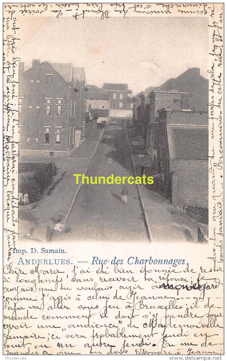 CPA  ANDERLUES RUE DES CHARBONNAGES
